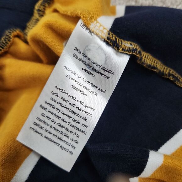 Tommy Hilfiger Blue and Yellow Color Block Thick Stripe Skirt - Picture 4 of 10